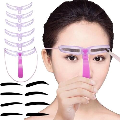Thrush Artifact Female Beginner Thrush Card Eyebrow Repair Auxiliary Tools Full Set Of Multiple Eyebrow Shape Lazy Eyebrow Paste