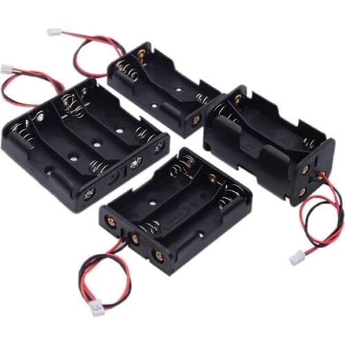 Battery box AA/AAA 2/3/4 in series with PH2.0/XH2.54 plug terminal line No. 5 and No. 7 battery holder/slot 1.5V battery