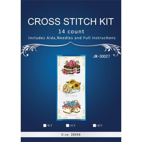 Dessert Cake Cartoon Painting Counted Cross Stitch SODA-G57 SO-G86 Cross-Stitch Kit Handmade Home Decor Embroidery Needlework
