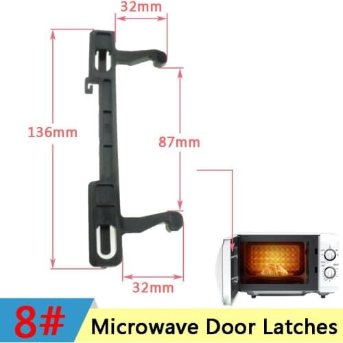 MM823EE2PS Microwave Hook Door Latches for Samsung Galanz Panasonic Midea Microwave Oven Hook Door Latch Spare Parts Accessories