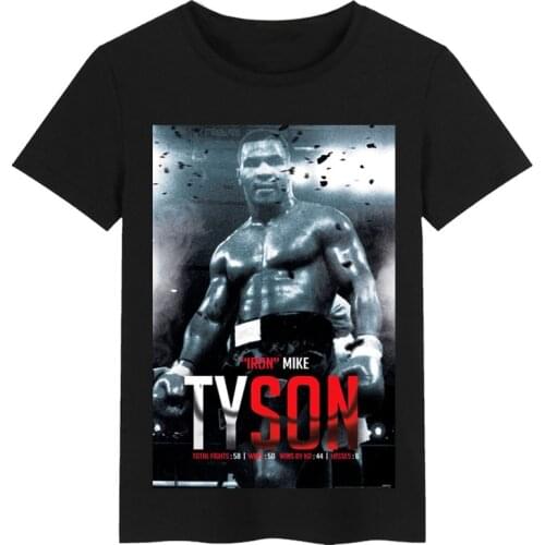 Boxing champion Mike Tyson Poster Custom Anniversary T-shirt Unisex Summer T-shirt