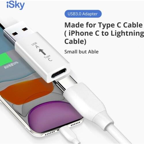 ISky USB Type C OTG Adapter USB C Female to USB A Male Cable Converter USB To Type-C OTG