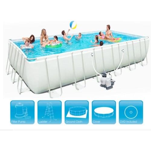 Commercial Metal Frame Steel Removable Swimming Pool Above Ground Water Park Pool swimming training pool