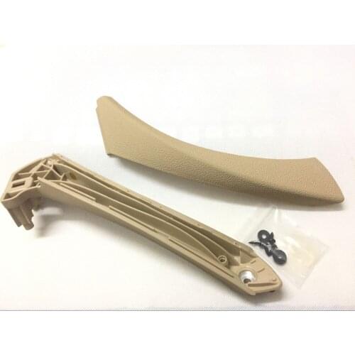 Left side Beige Inner+Outer Door Panel Handle Pull Trim Cover for BMW E90 328i 51417230853