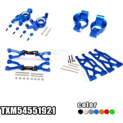 Maxx 6S and 8s universal front upper and lower arm C seat steering cup package model op upgradealu front wheel hub + up Traxxasx