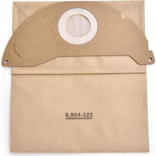 10Pcs Vaccuum Filter Dust Bag Colletion Trash Bag 6.904-322.0 Vacuum Bags for Karcher A2004 WD2 Vacuum Cleaner Parts