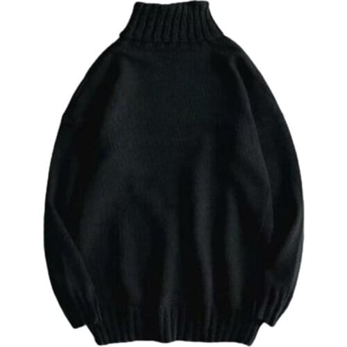 2021 Men Women Autumn Winter Solid Color Knit Sweater Long Sleeve Turtle Neck men Clothing свитер мужской ropa hombre