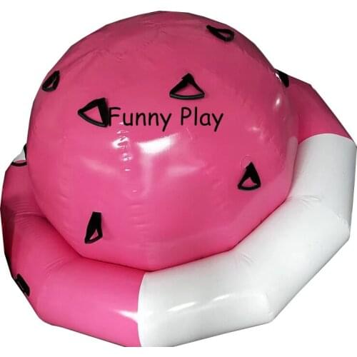 Inflatable balance boat Inflatable floating seesaw balance plate water game for Pool and Lake water gyro summer water park