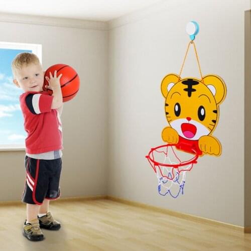 Hanging Cartoon Basketball Board Basketball Frame Stands Indoor Outdoor Toys For Children Kids Toys Simple Basketball Set
