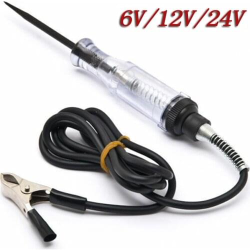 Diagnostic Tools Car Voltage Circuit Tester 6V/12V/24V DC Auto Test Light Auto Car Light Circuit Tester Voltage Test Pen