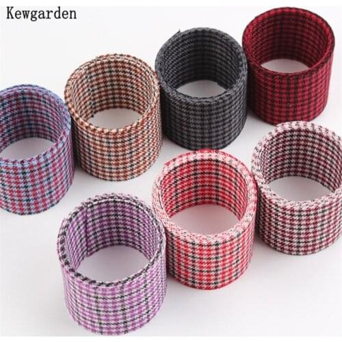 Kewgarden Houndstooth Twill Ribbon 1" 1-1/2" 10 25 38mm DIY Hairbow Sewing Accessories Handmade Tape Packing Webbing 10 Yards
