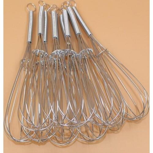 Baking Utensil Milk Cream Butter Whisk Mixer Stainless Steel Balloon Wire Whisk Manual Egg Beater Mixer Kitchen