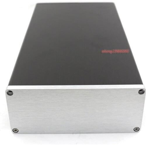 ZEROZONE Aluminum Power Amp Enclosure Preamp Case Amplifier PSU DAC Box 130*55*250MM