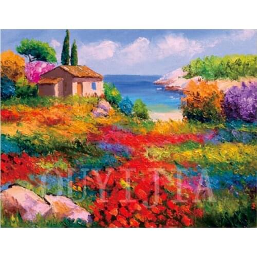 OUYIJIA Diamond Embroidery 5D DIY Idyllic lands Diamond Painting Full Square Lion Rhinestone Mosaic Cross Stitch Home Decoration