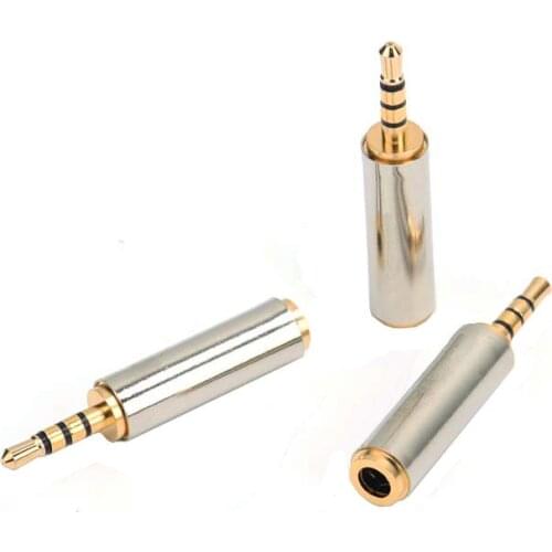 Jack 3.5 mm to 2.5 mm Audio Adapter 2.5mm Male to 3.5mm Female Plug Connector for Aux Speaker Cable Stereo Headphone Headset Mic