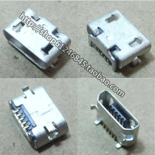 Free shipping for Original Tablet PC mobile phones Micro USB data interface plug end 5-pin horns U181