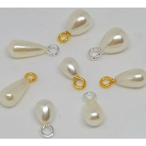 10 Pcs/lot Imitotion Pearl Charms Pendant For Diy Earrings Making Accessories Supplies Handmade Jewelry Charms