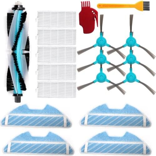 Vacuum Cleaner Part Roller Brush Hepa Filter Mop for Cecotec Conga 1290 1390 Robotic Vacuum Cleaner Spare Parts Side Brush