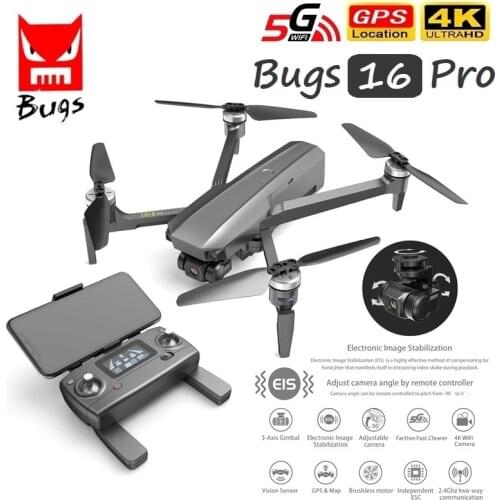 MJX Bugs 16 PRO B16 Pro With 4K Camera Drone Three-axis Gimbal EIS Anti-shake Professional FPV Drone VS SG906 Pro 2 Max Dron