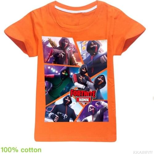 Fortnites T-shirt Kids Summer Boys Tees Children Cartoon Anime T Shirt Toddler Girls Short Sleeves Tshirt Casual Tops