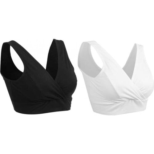 Cotton Nursing Bra Pure Color Maternity Pregnancy Bras Nursing Bra for Feeding Women Organic Cotton Breastfeeding Brassiere