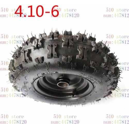 GOOD QUALITY 4.10-6 /3.50-6 tyre ATV Quad Go Kart 47cc 49cc Chunky 4.10-6Tire inner tube Fit All Models