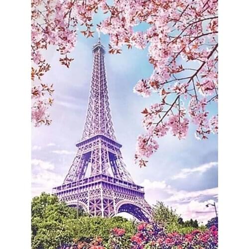 Paris 5D Diamond Painting Romantic Tower Diamond Mosaic Landscape DIY Full Square Diamond Embroidery Cross Stitch Rhinestone Art