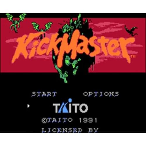 KICK MASTER 60 Pins English Version Game Cartridge for 8 Bit 60pin Game Console Region Free