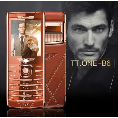 B6 bar luxury mobile phone dual card dual standby metal body Bluetooth MP3 FM High-end keyboard phone