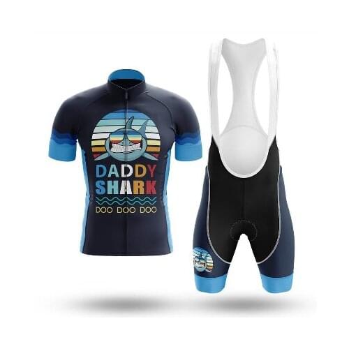 DADDY SHARK Summer Cycling Jersey set Maillot Ropa Ciclismo Cycling Bicycle Clothing MTB Bike Clothes Uniform Cycling Set