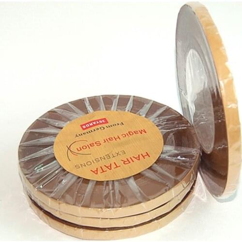 Wholesale 0.8cm 1cm 36 yards Hair TaTa extension tape Magic Hair Salon Double Side Lace Front Hair Tape For Lace Wigs