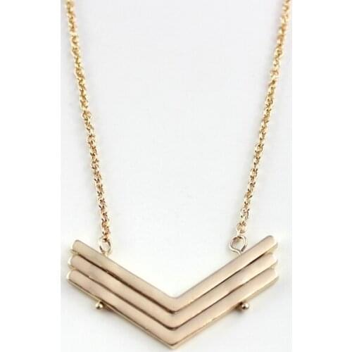 2017 Hot Fashion Row V Shaped Short choker necklace geometric necklace for women