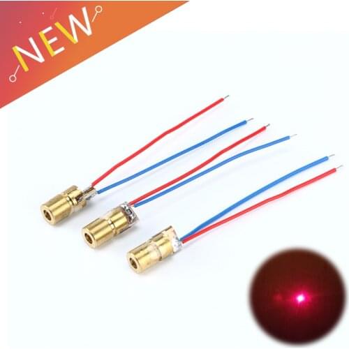 5V 650nm 5mW Adjustable Laser Dot Diode Module Red Sight Copper Head Mini Laser Pointer 3V