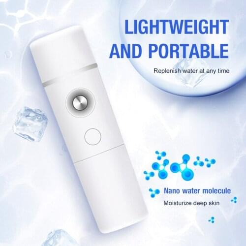 Mini Portable Nano Spray Moisturizer Handheld Beauty Humidifier Face Steamer Cooling In Summer Moisturizing Skin Care No Battery
