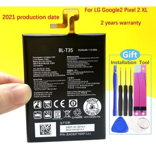 New Original 3520mAh BL-T35 Battery For LG Google2 Pixel 2 XL Phone In Stock Replacement High Quality + Track Code