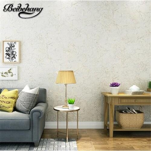 Beibehang American simple plain nonwovens wallpaper bedroom living room background solid color retro wallpaper papel de parede