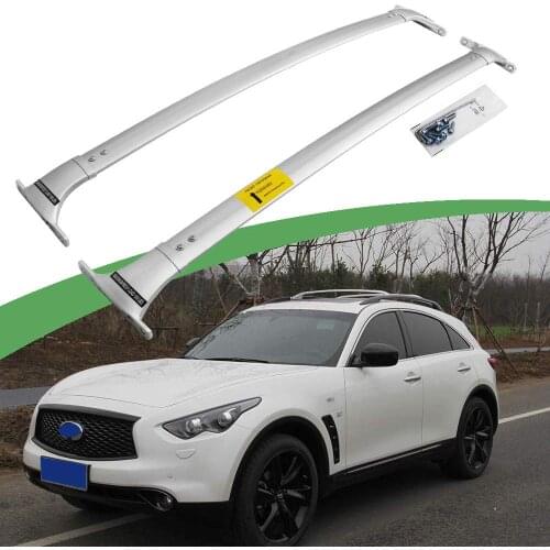 2Pcs front rear aluminium cross bar crossbar fits for I-n-f-i-n-i-t-i QX70 FX 35 37 50 2009-2018