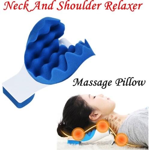 Neck and shoulder relaxation pillow Relaxer Neck Pain Relief Body Massage Pillow Neck Support Pillow Kneading Home Massagem 919
