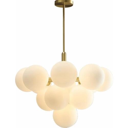 American Luxury Foyer G9 Led Chandelier Bedroom Glass Globe Led Chandelier Lighting Led Hanging Lamp Suspend Lamp Fixtures
