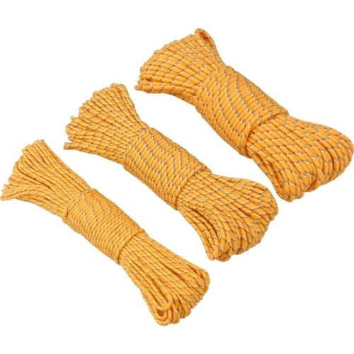 AceCamp 10m/20m/30m (4mm) Clothesline Cord Camping Cord Travel Accessories Luminous Noctilucent Reflective Dark at Night Long