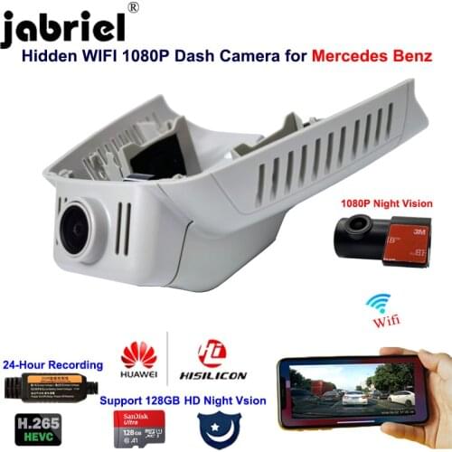 Jabriel 1080P Hidden Wifi Dash camera car dvr for Mercedes benz E180 E200 E250 E260 E300 GLK260 GLK300 GLK350 w211 w212 w204