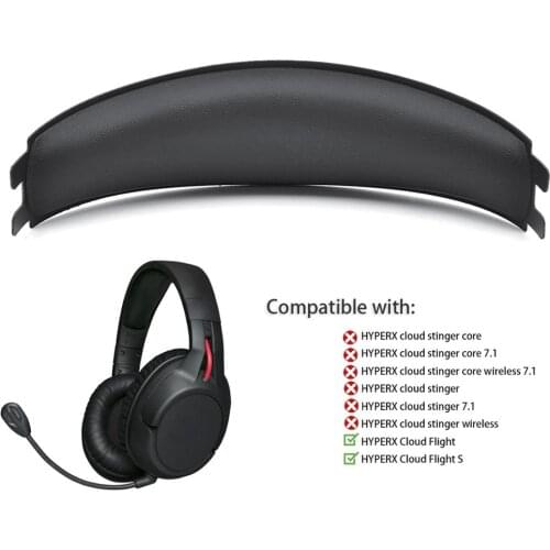 Replacement Cushions Cover Headband Head Band for Kingston HyperX Cloud Flight S Wireless 7.1 Gaming Headsets