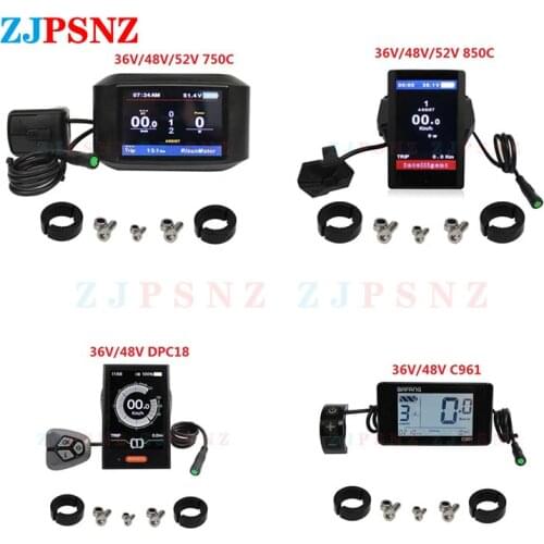 Electric Bike TFT Display DPC18 750C 850C 860C C961 DPC18 LCD6U LCD8-HU For Bafang Mid Motor Drive Motor Bicycle ebike Computer