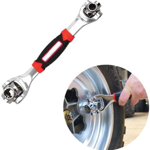 Tiger Wrench 48 in 1 Tools Socket Works with Spline Bolts Torx 360 Degree 6-Point Universial Furniture Car Repair 25cm