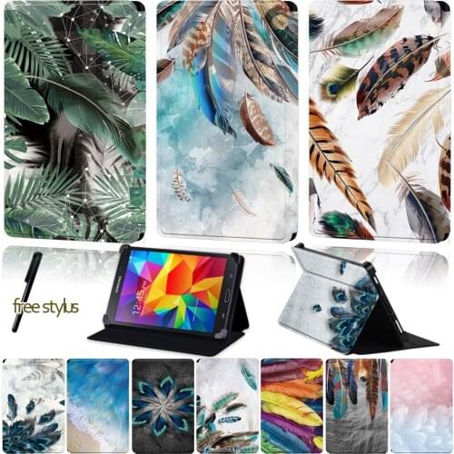 Universal PU Leather Tablet Case for Samsung Galaxy Tab 2 /Tab 3 /Tab 4/Tab 10.1/Tab 10.1 LTE Anti-Fall Protective Sleeve+Stylus