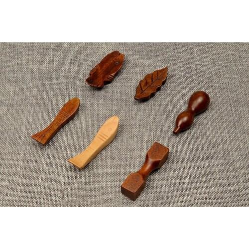 Pack of 6 pcs Japanese Wooden Chopsticks Pillow Wood Holder Catering Hotel Restaurant Japan South Korea Original Specialty