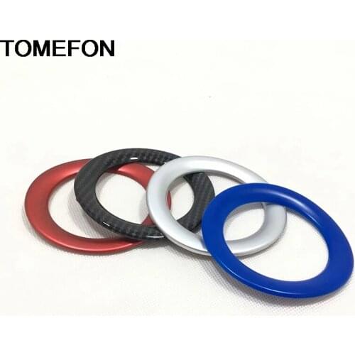 TOMEFON Interior For Jeep Cherokee 2014 2015 2016 2017 2018 Steering Wheel Centre Decoration Cover Trim ABS Chrome