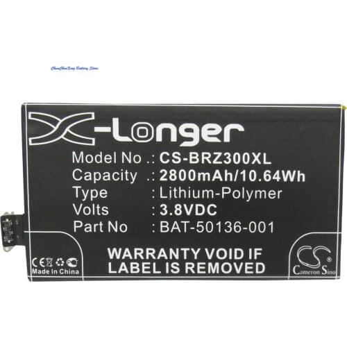 Cameron Sino High Quality 2800mAh Battery BAT-50136-001,STR100-2 for BlackBerry A10,Aristo EU, STA100-1, ,STA100-6, Z30, Z30 LTE