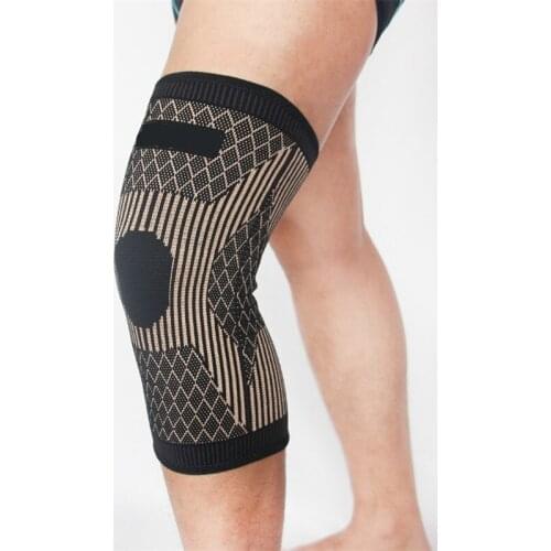 1 PCS Running Cycling Knee Brace Protectors Nylon Copper Compression Knee Sleeves Hiking Trainining Support Safety