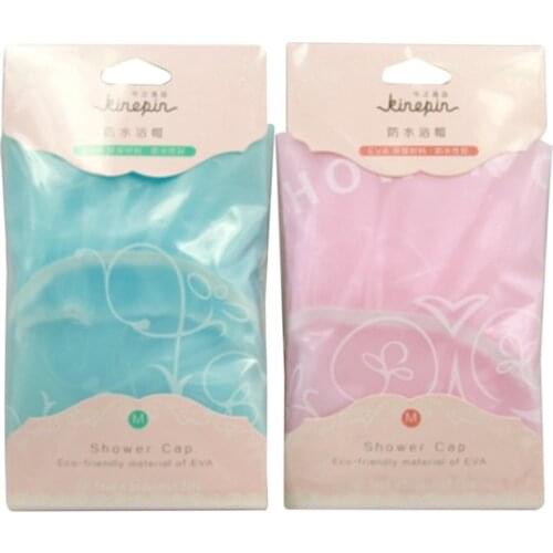 1PC Waterproof Shower Cap Thicken Lovely Bath Hat Solid Color One-Off Elastic Bathing Cap Bathroom Accessories for Women